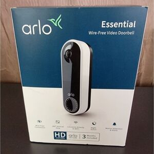 Arlo Doorbell Camera HD with Chime 2 - New -  Nightvision, 180 degree, Wirefree